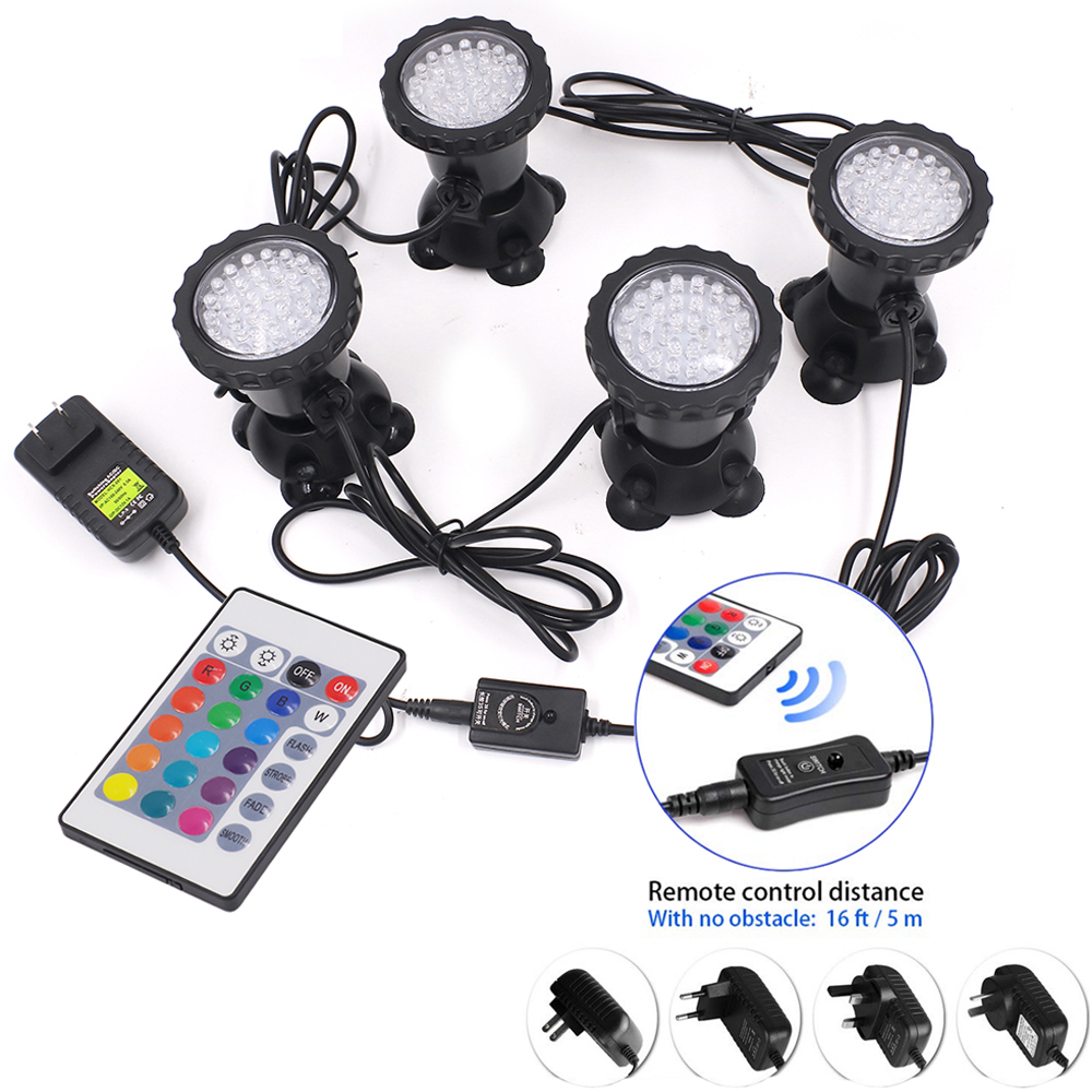 Aquarium Marine Light - RGB LED Underwater Light, IP68 Waterproof