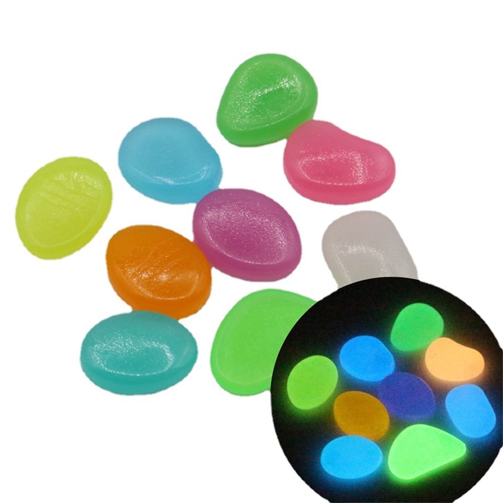 Marine Aquarium Tanks - 50 pçs pedra luminosa fluorescente cascalho