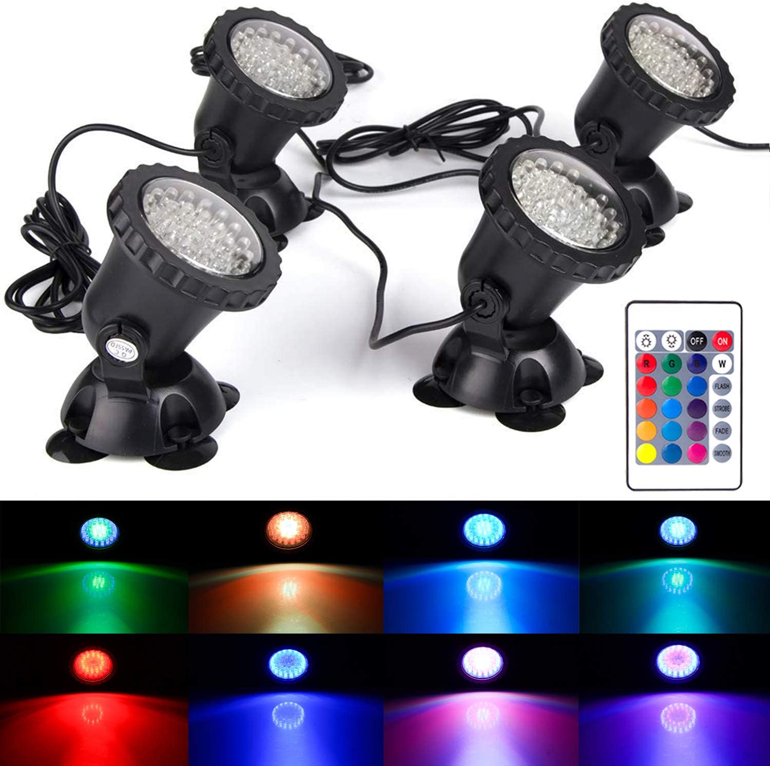 RGB LED Underwater Light, IP68 - Aquarium Marine Light avaliação e preço