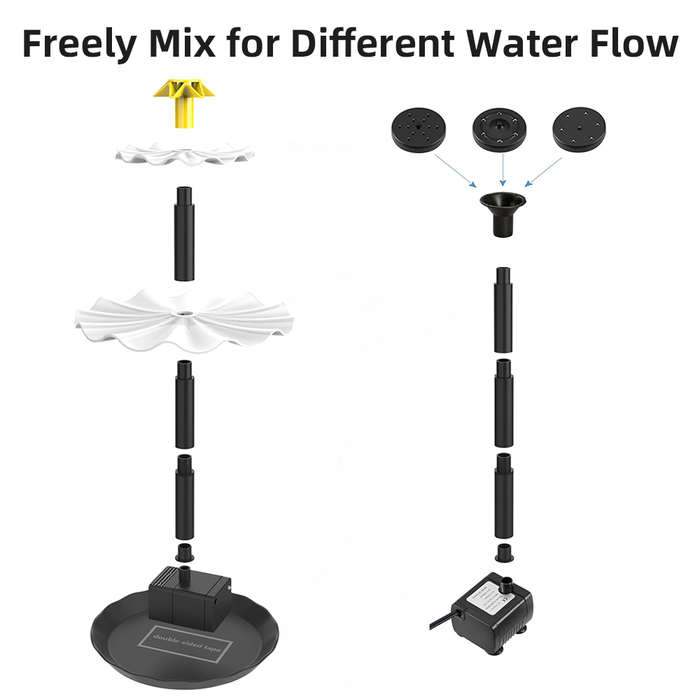 Solar Powered água fonte bomba - Aquarium Marine Light avaliação e preço