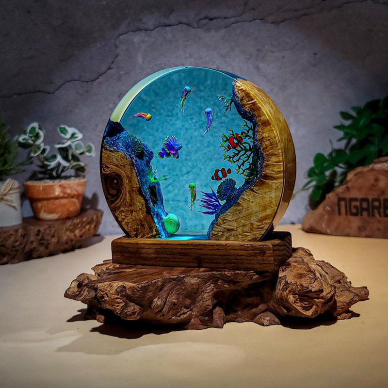 Luminária de Mesa de Resina co - Aquarium & Marine Museum Ums avaliação e preço