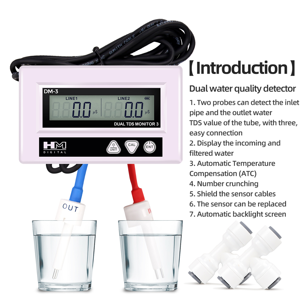 Hm dm3 on-line tds ec testador - Marine Aquarium Hydrometer avaliação e preço