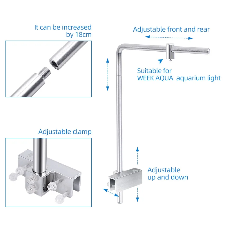 Semana aqua luz suporte univer - Aquarium Marine Light avaliação e preço
