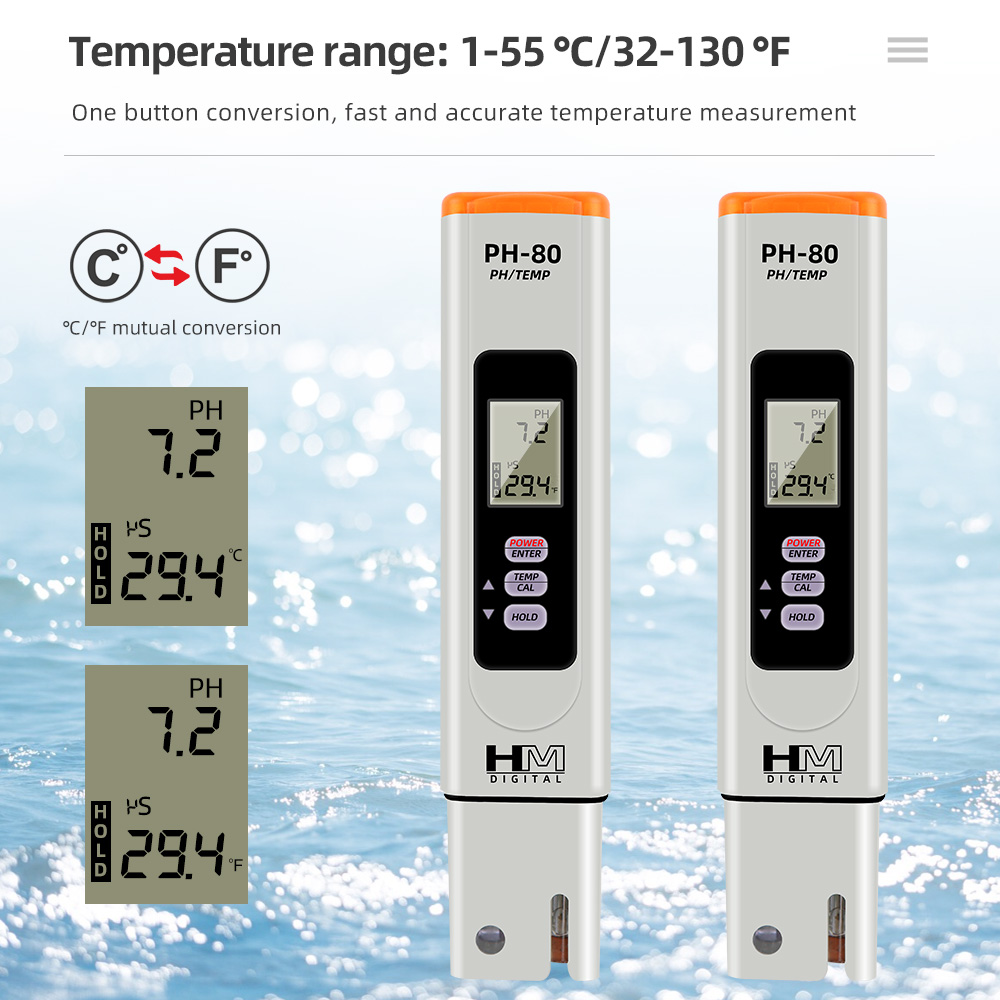 Medidor de PH Digital HM PH-80 - Marine Aquarium Hydrometer avaliação e preço